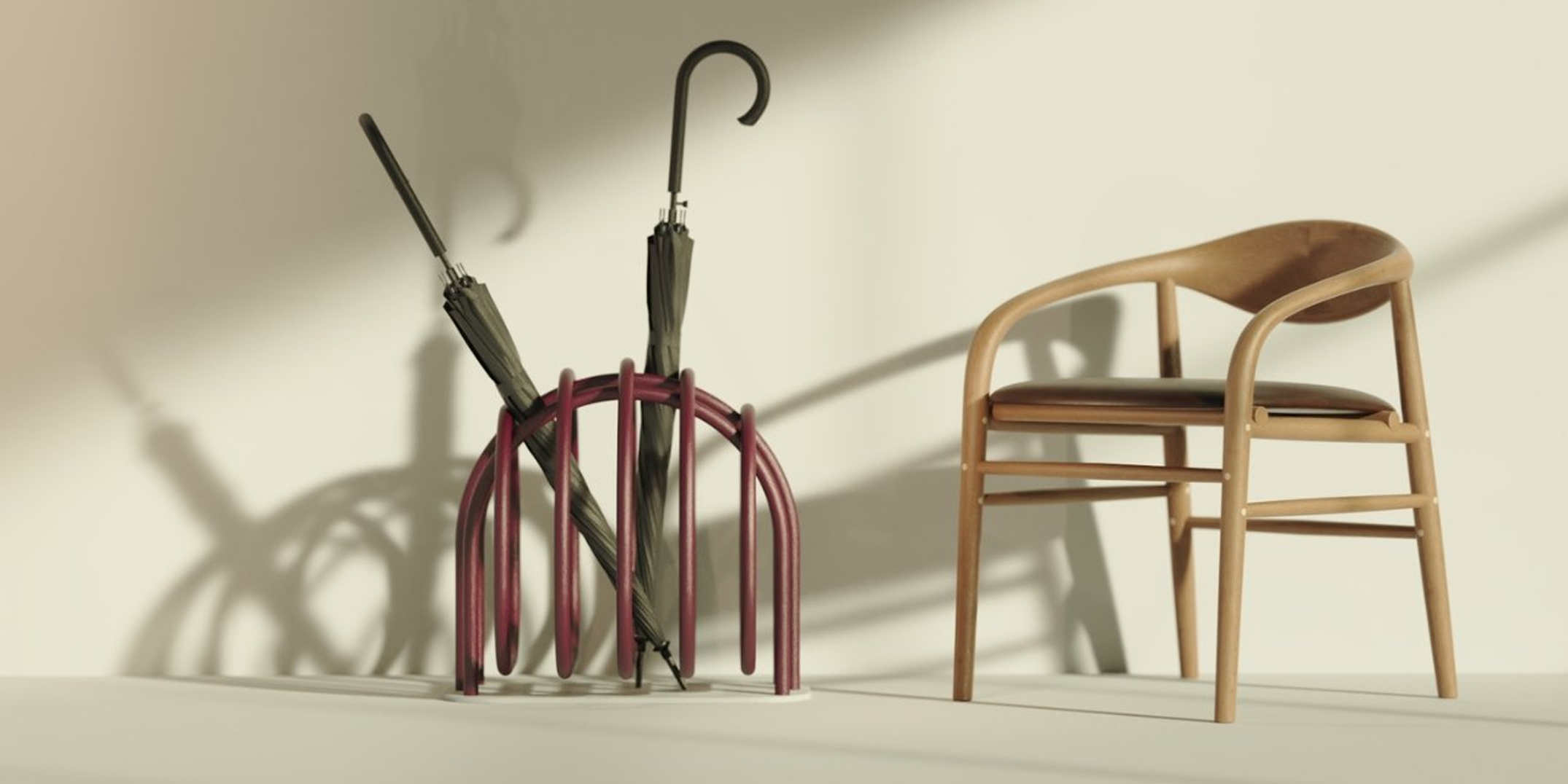 设计资讯｜这款环形伞架看起来就像艺术品