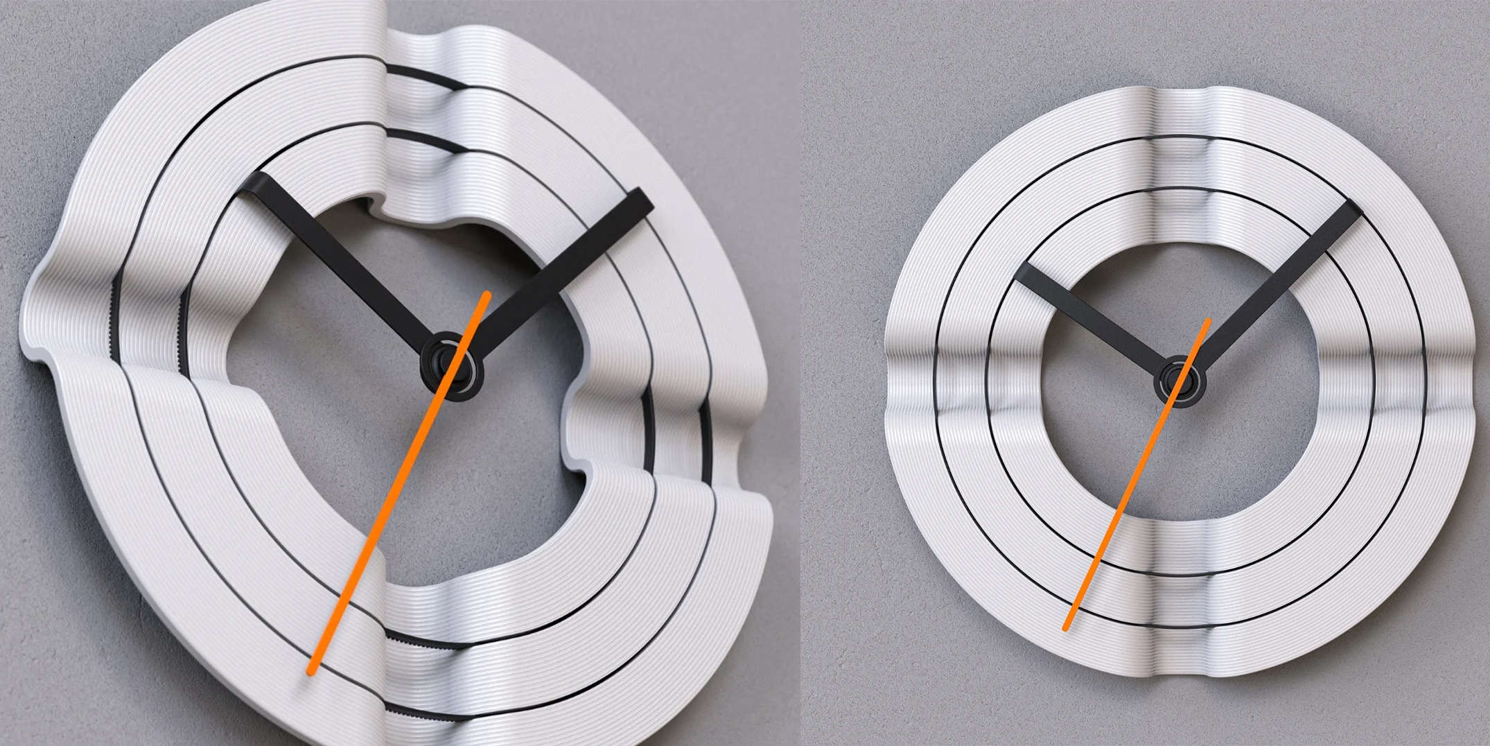 设计资讯｜用轨道环来显示时间的时钟