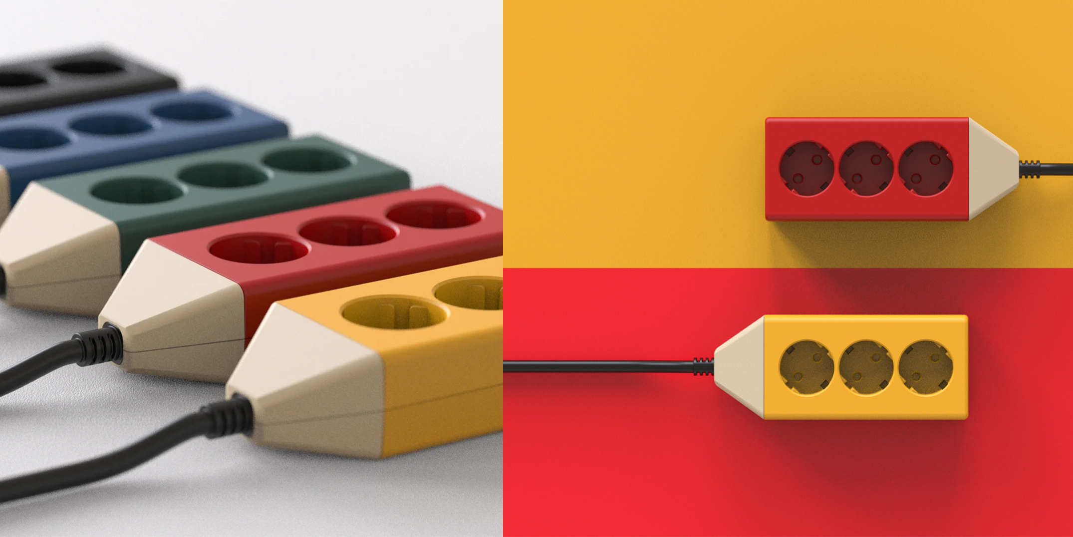 设计资讯｜这个插排看起来像一支带绳索的铅笔