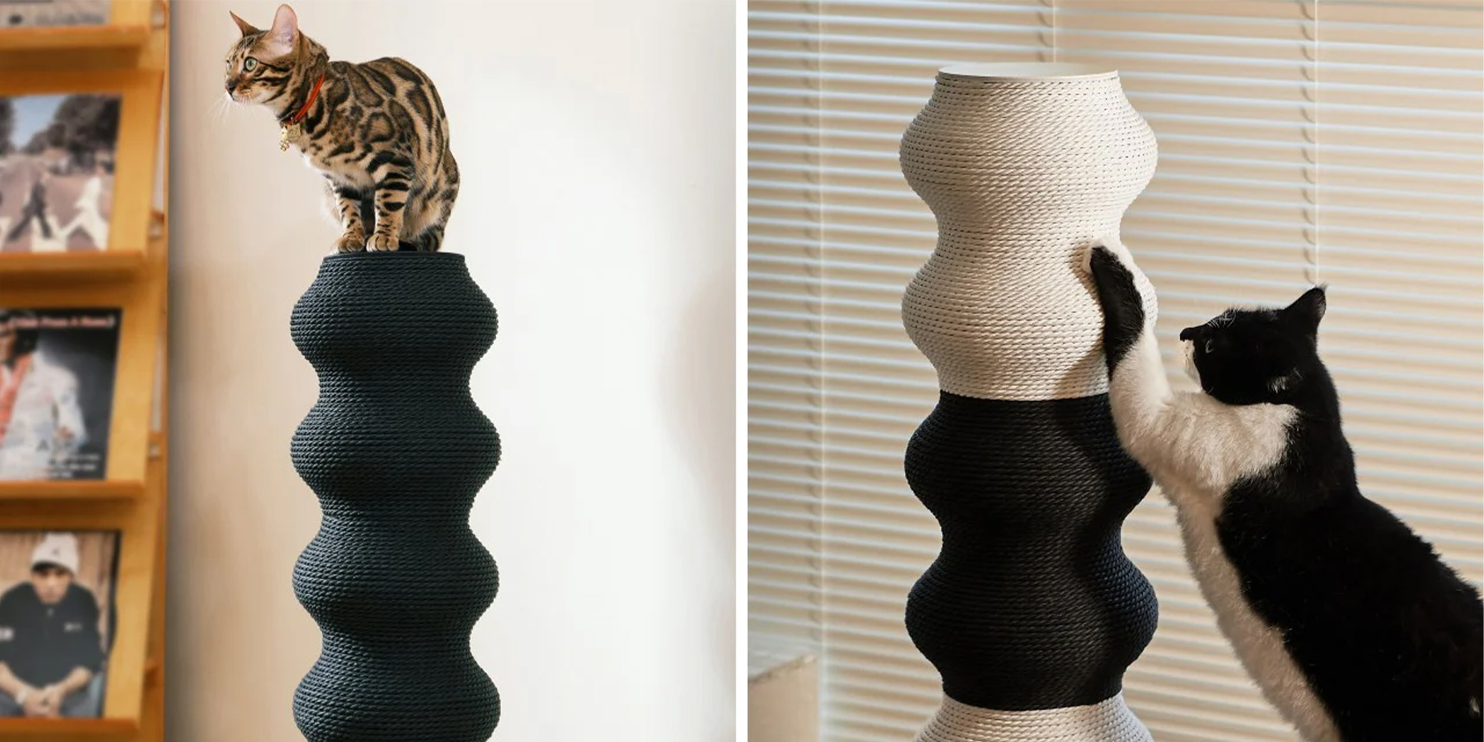 设计资讯｜猫咪喜欢的波纹形猫爬架