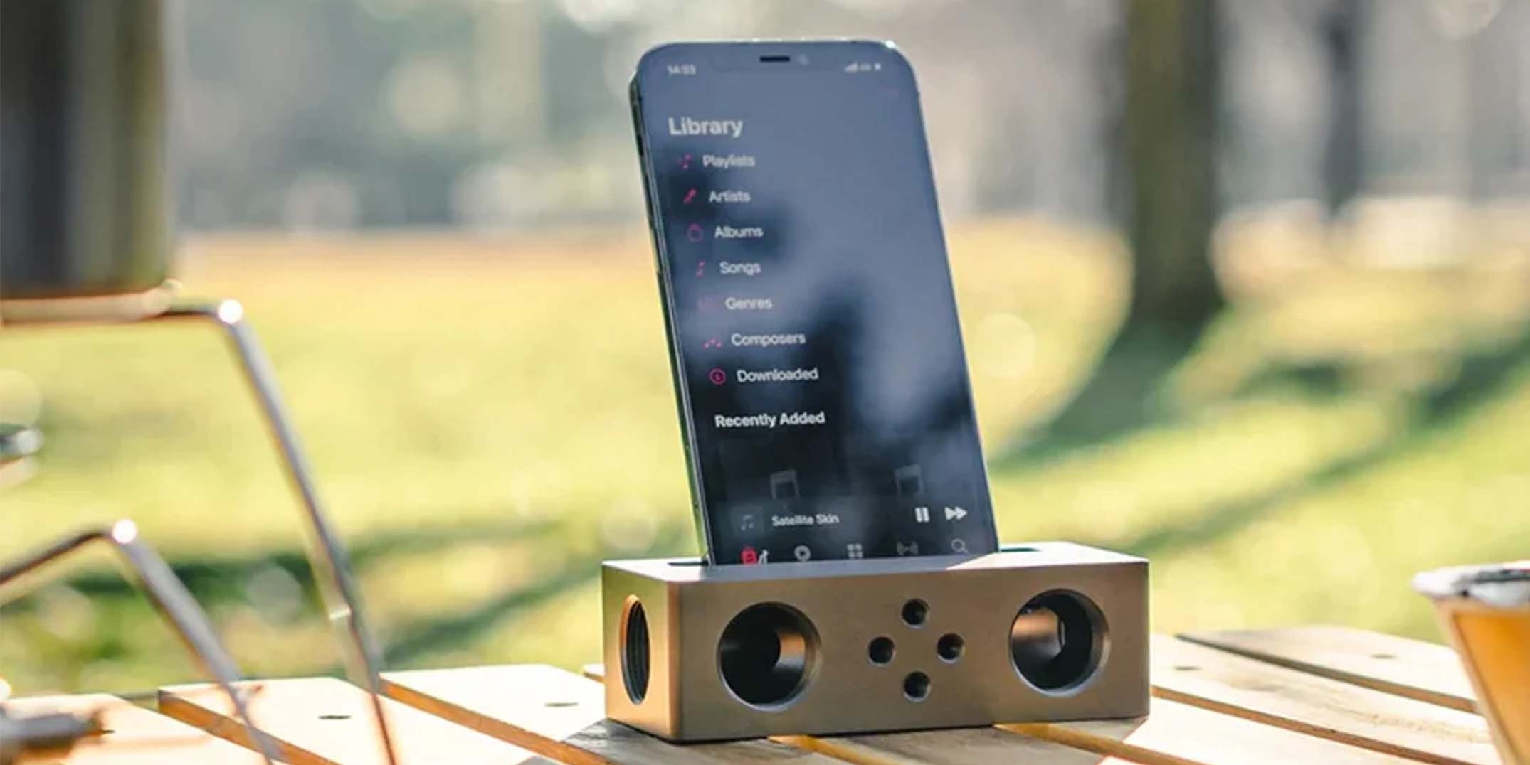 设计资讯丨无源扩音 iSpeaker：回归物理声学的极简桌面音响